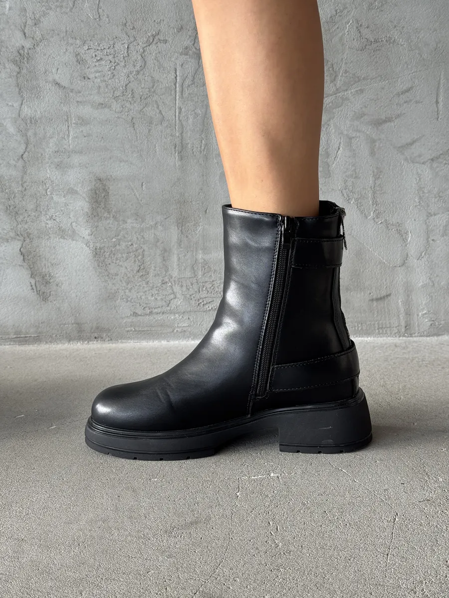 Ботинки женские экокожа шерсть