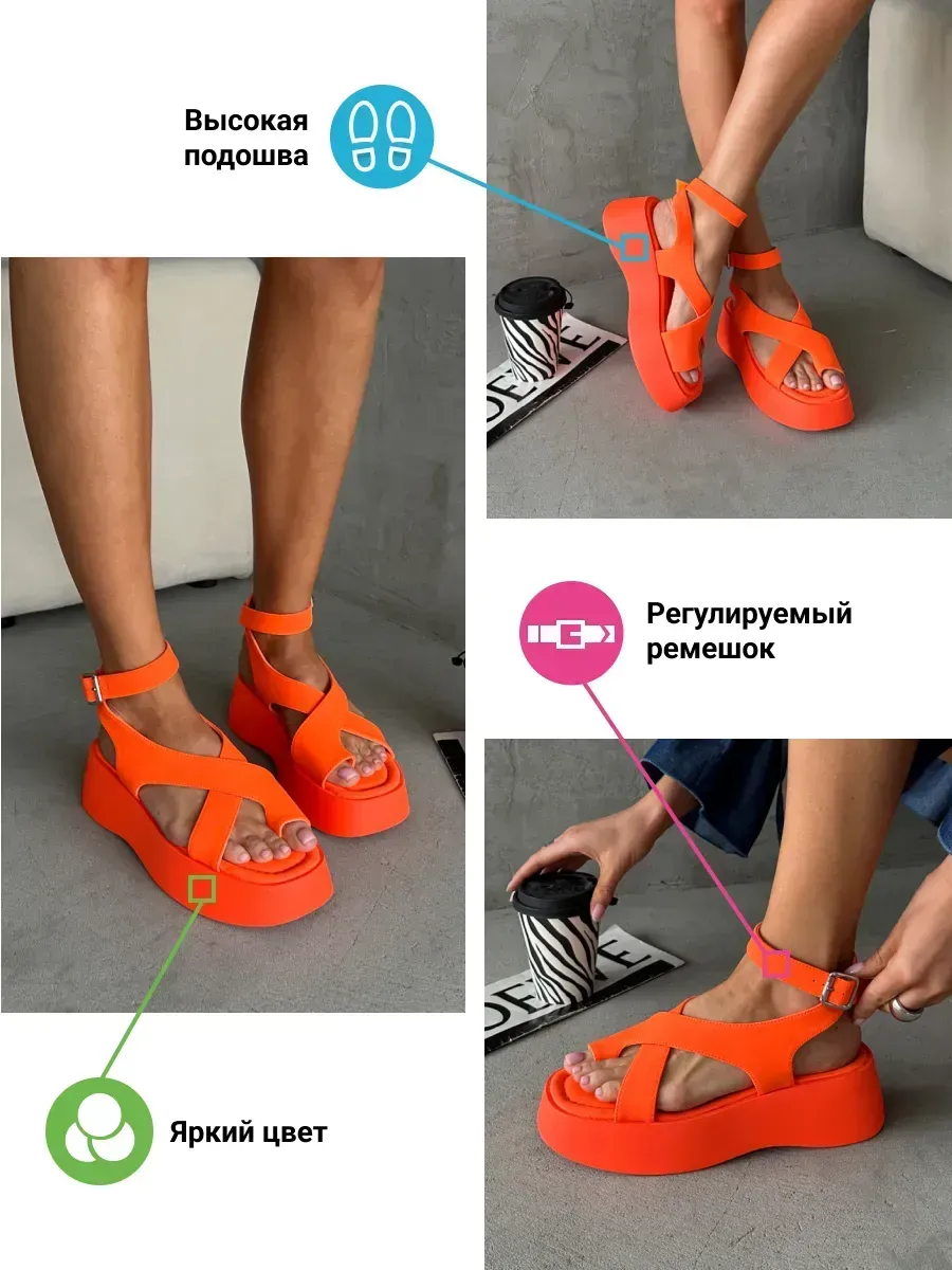 Босоножки женские экокожа