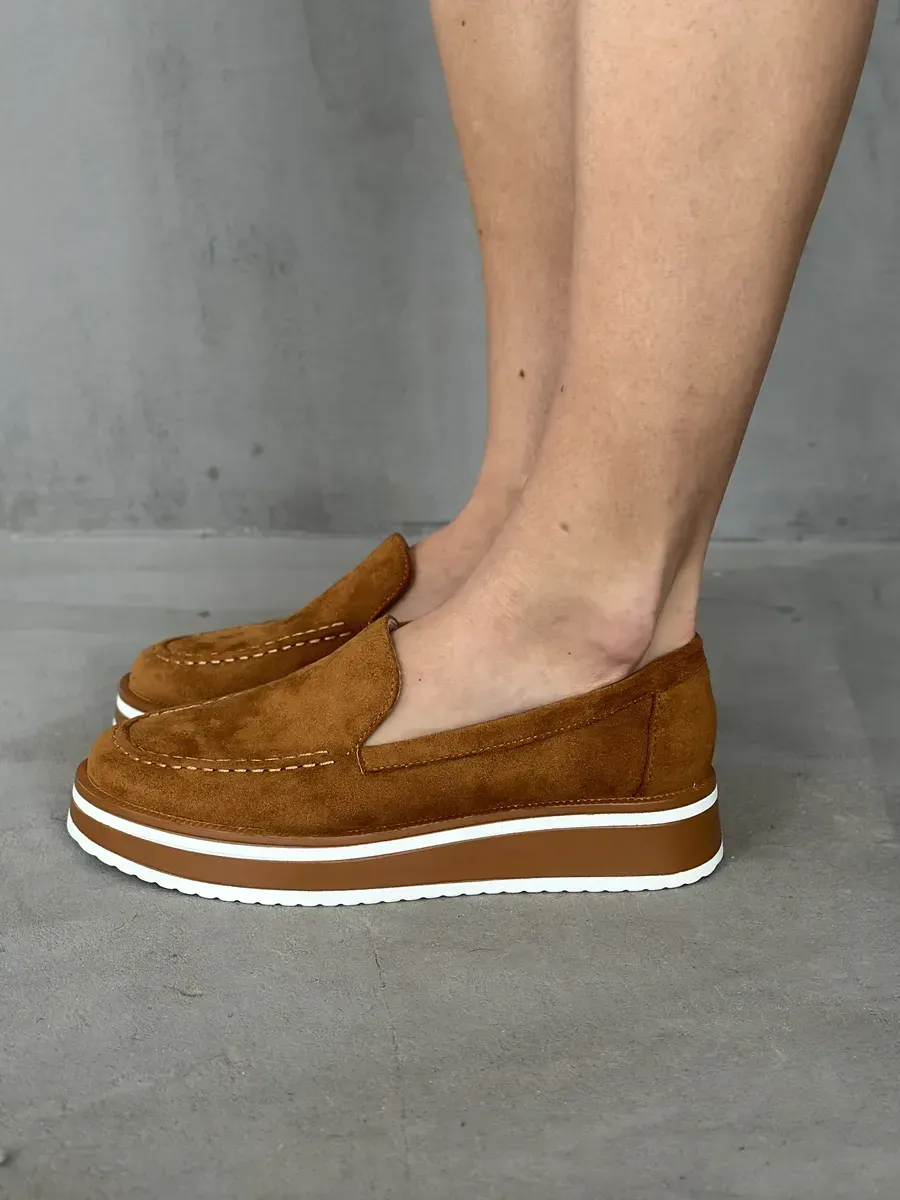 Лоферы женские текстиль