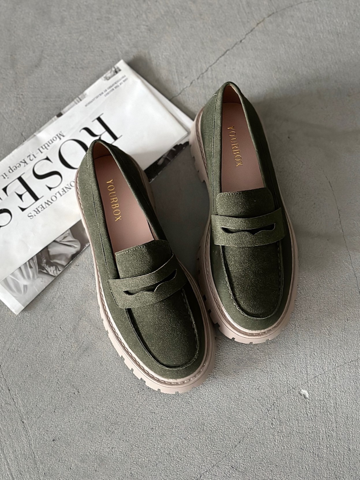 Лоферы женские экозамша