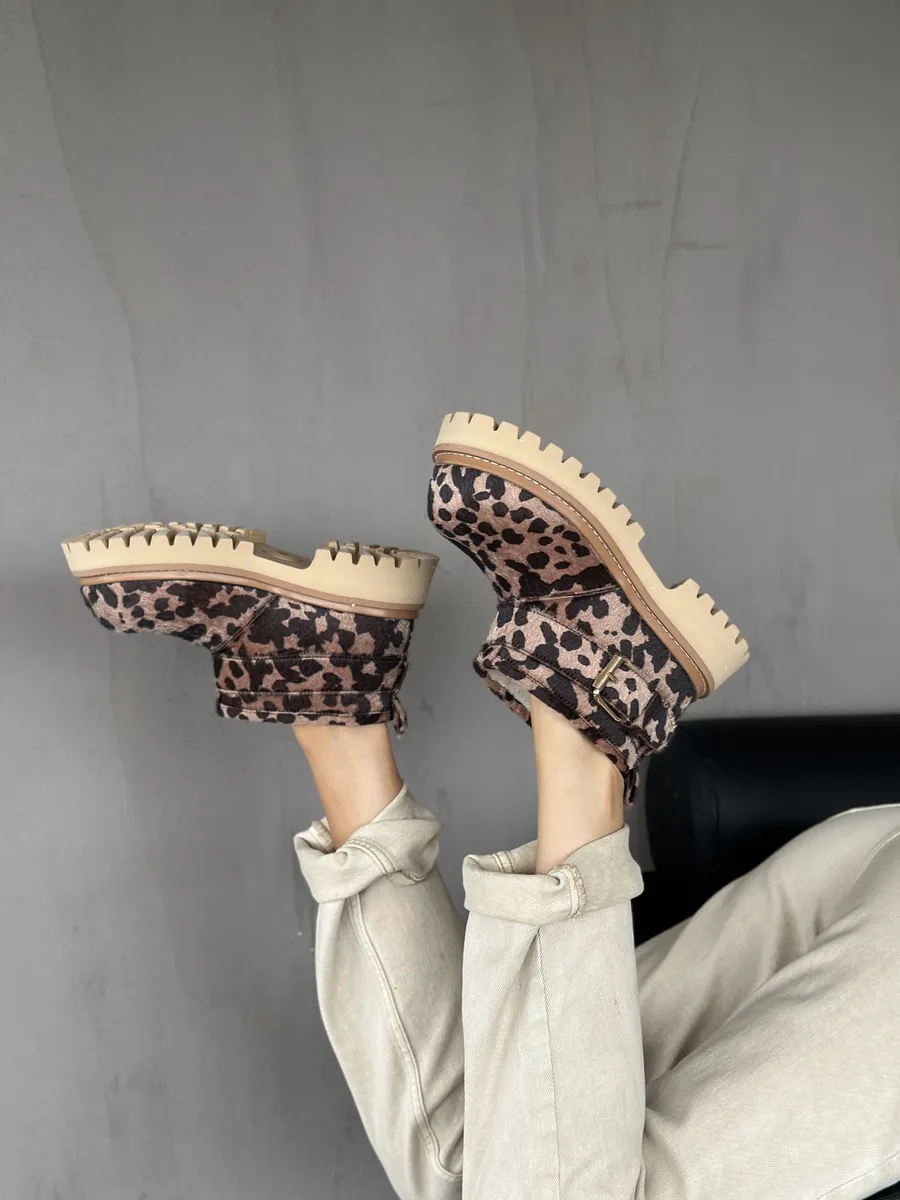 Ботинки женские экомех шерсть