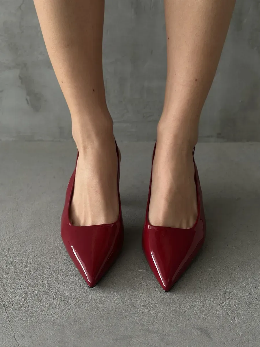 Туфли женские экокожа лак