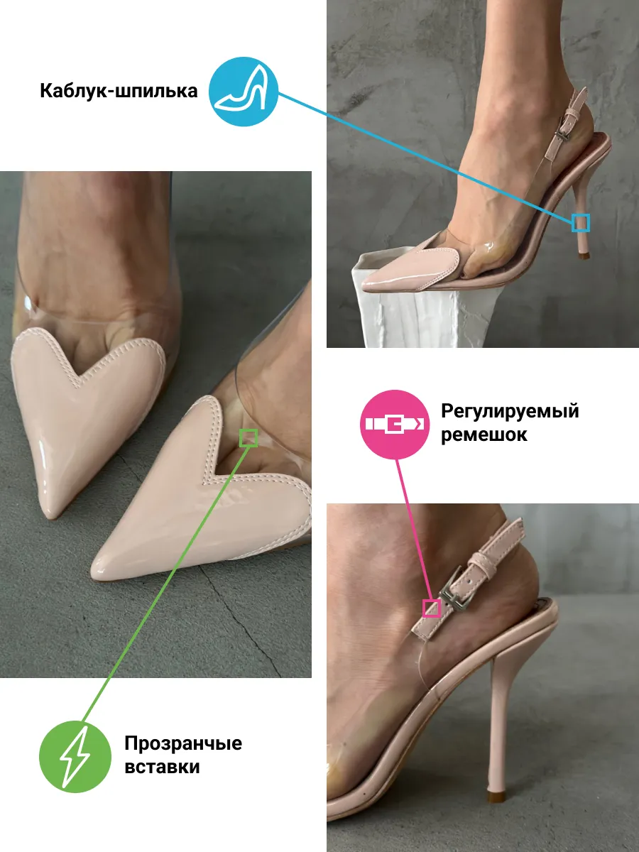 Туфли женские экокожа