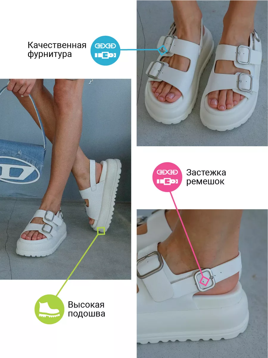 Босоножки женские экокожа