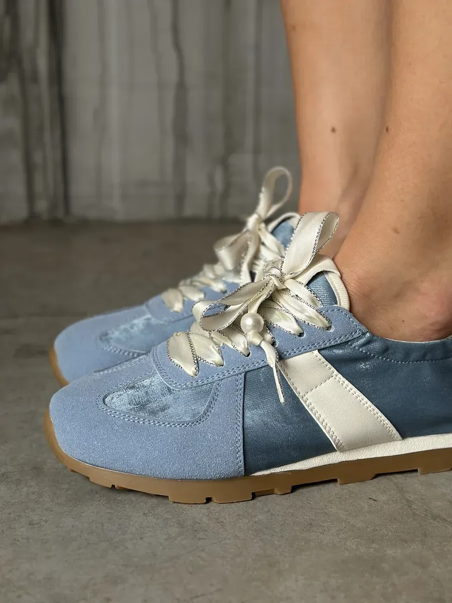 Кеды женские экозамша