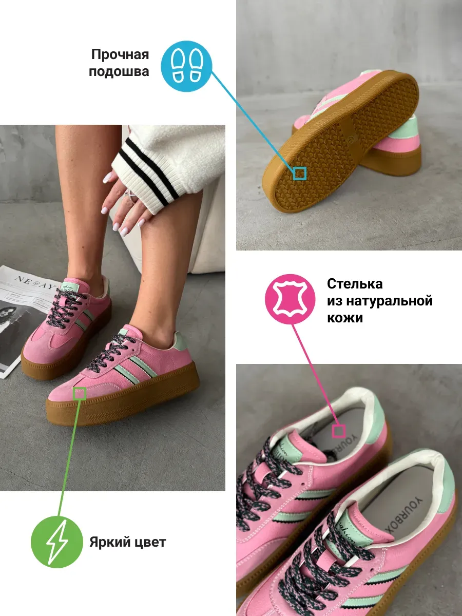 Кеды женские экокожа
