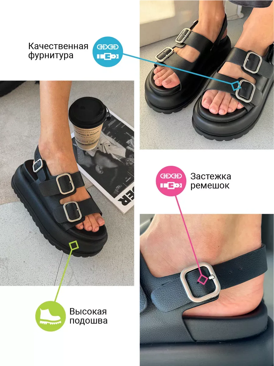 Босоножки женские экокожа