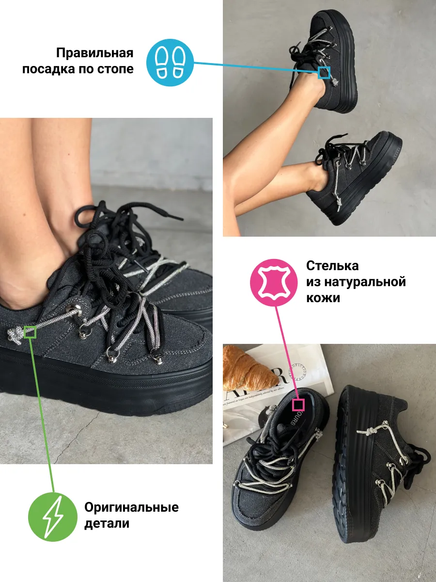 Кеды женские текстиль