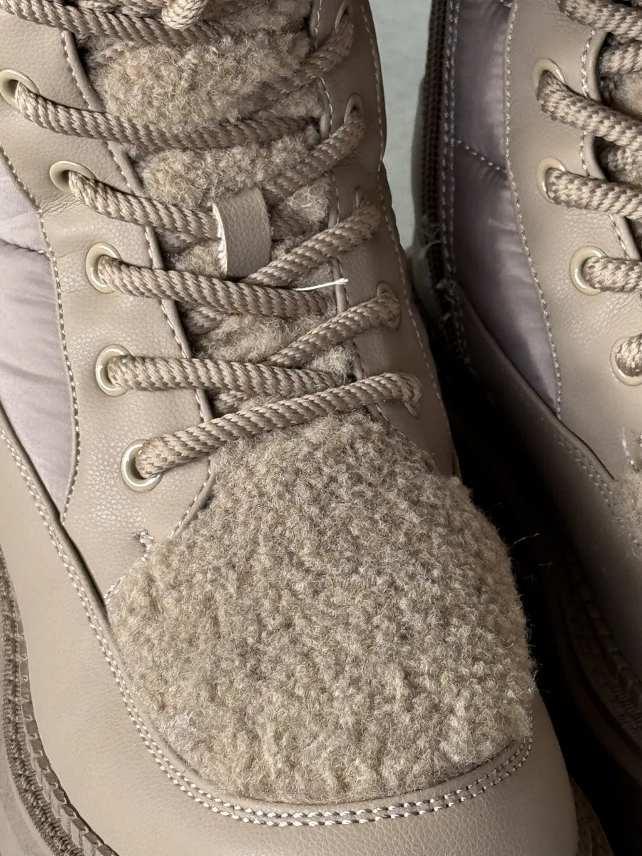 Ботинки женские текстиль шерсть