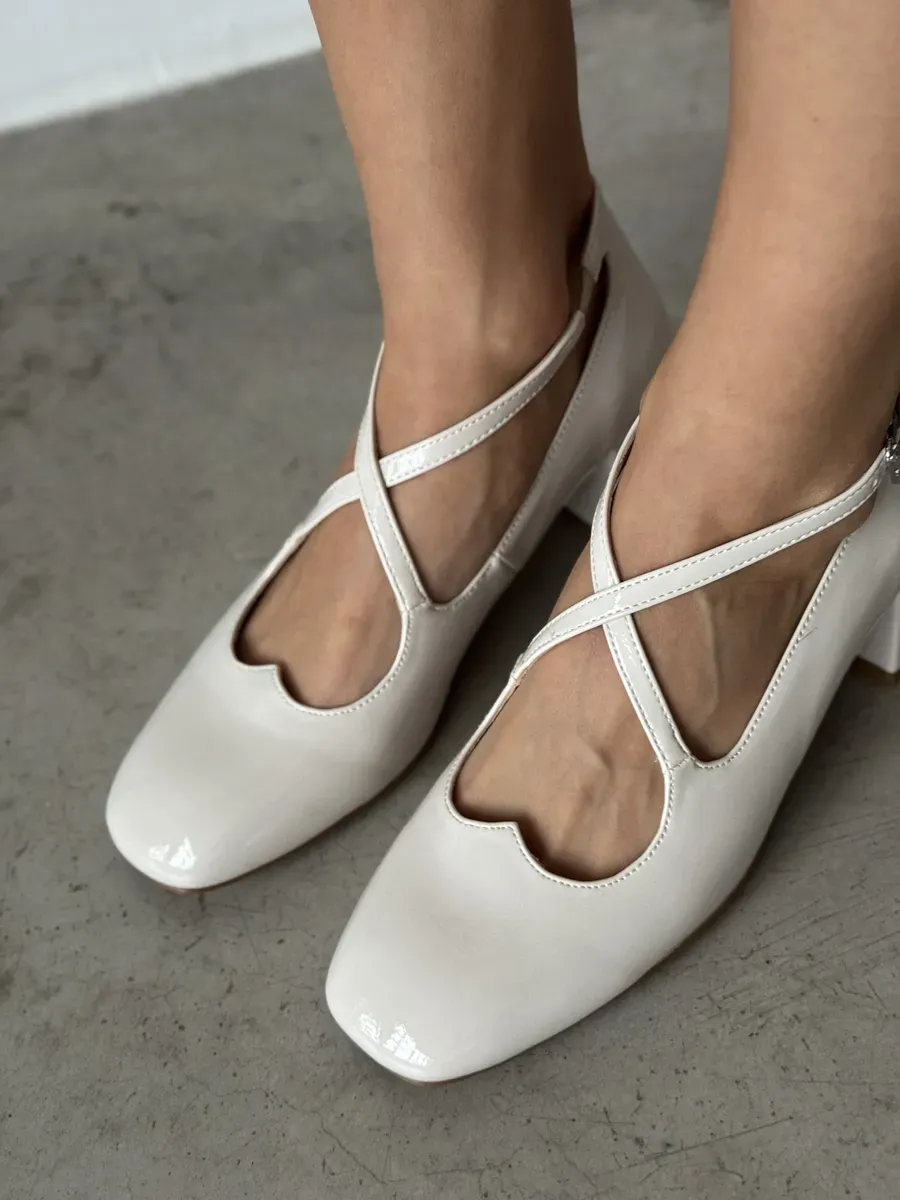 Туфли женские экокожа лак