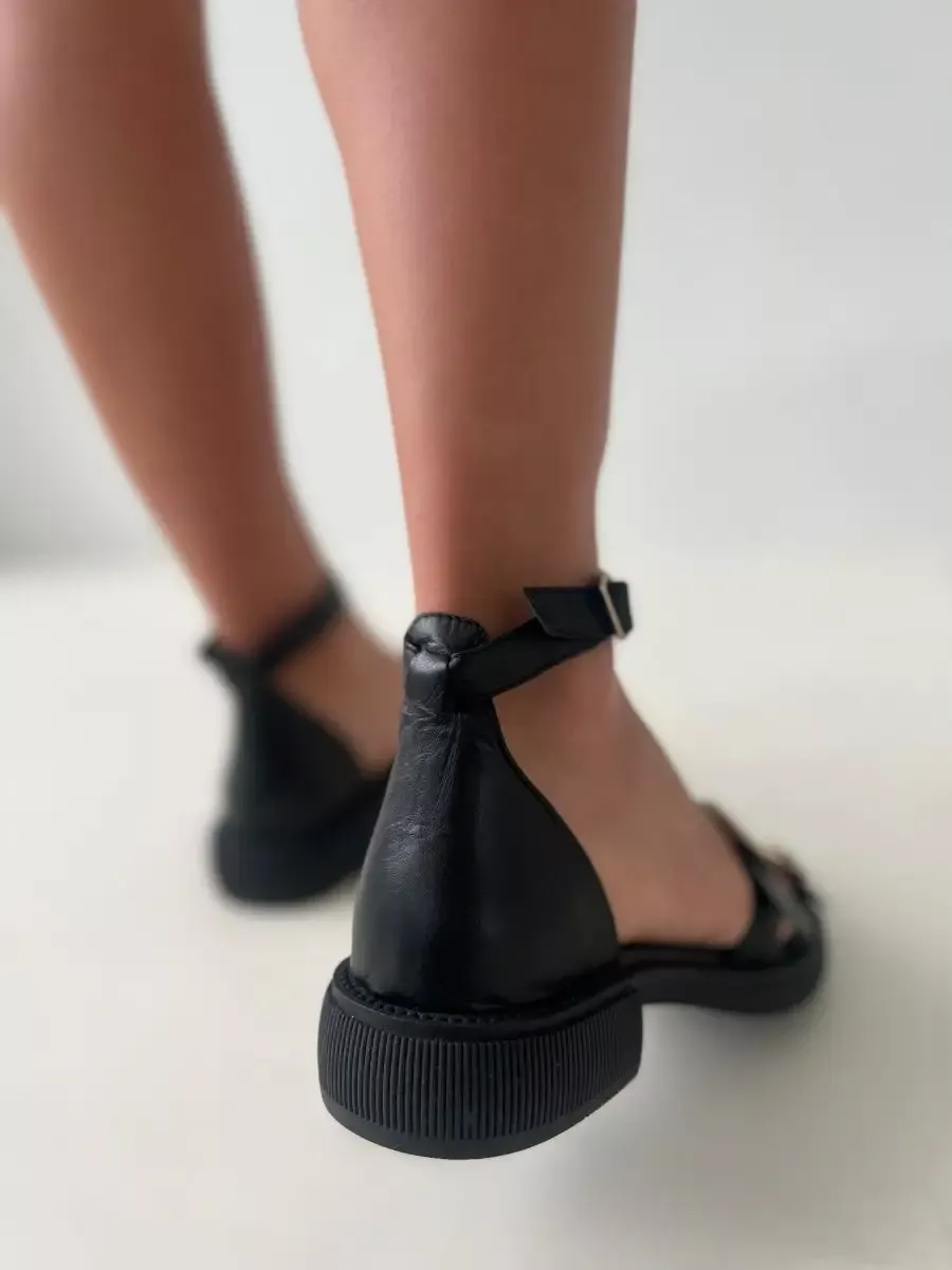 Босонжки женские кожа