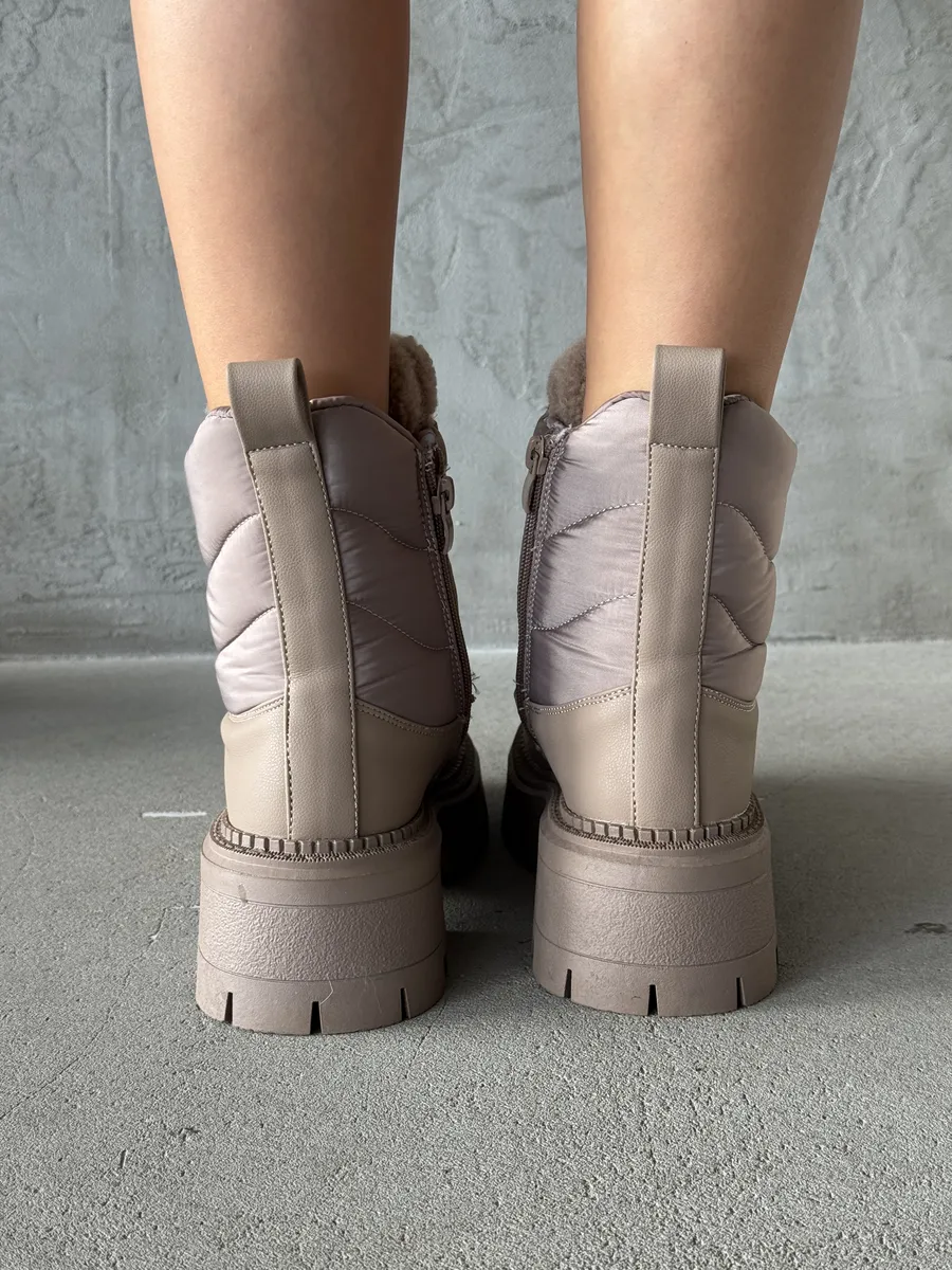 Ботинки женские текстиль шерсть