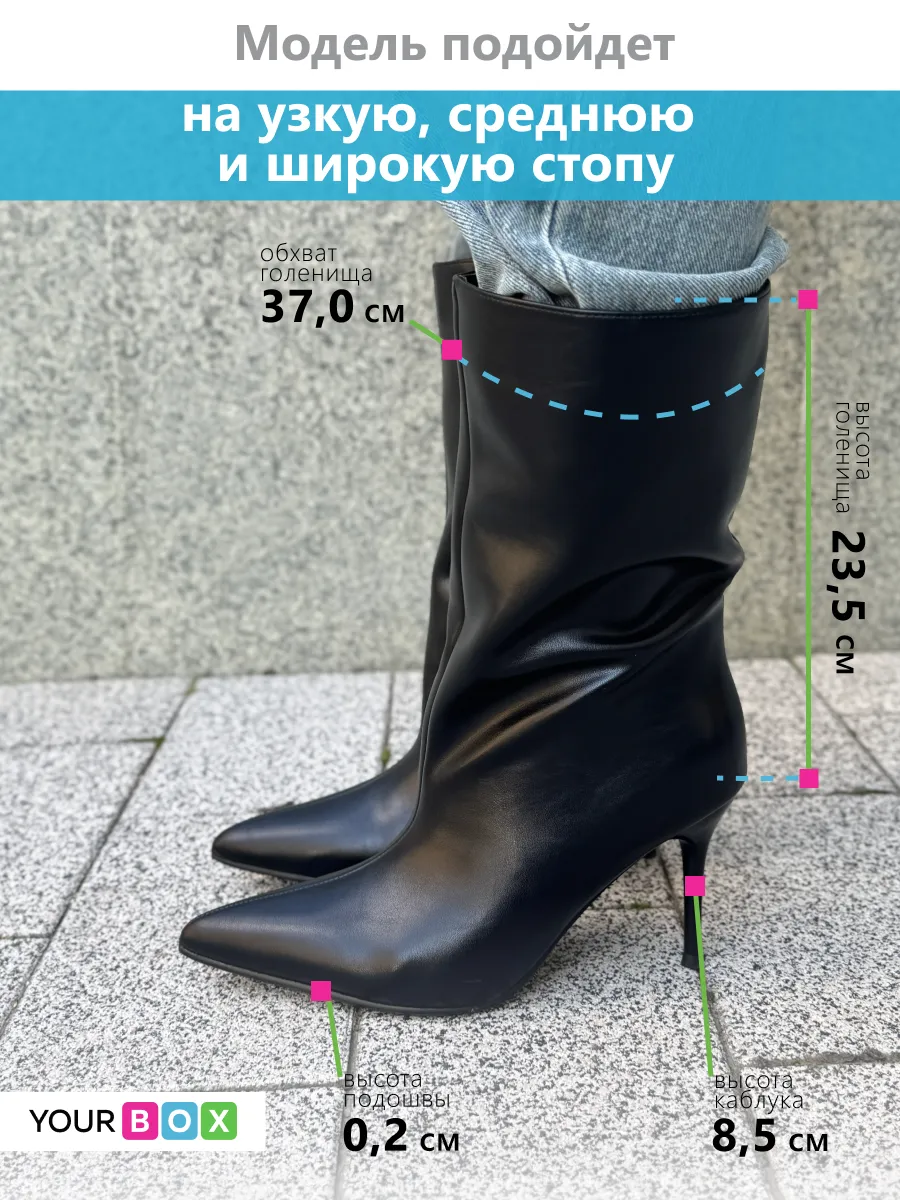 Сапоги женские экокожа