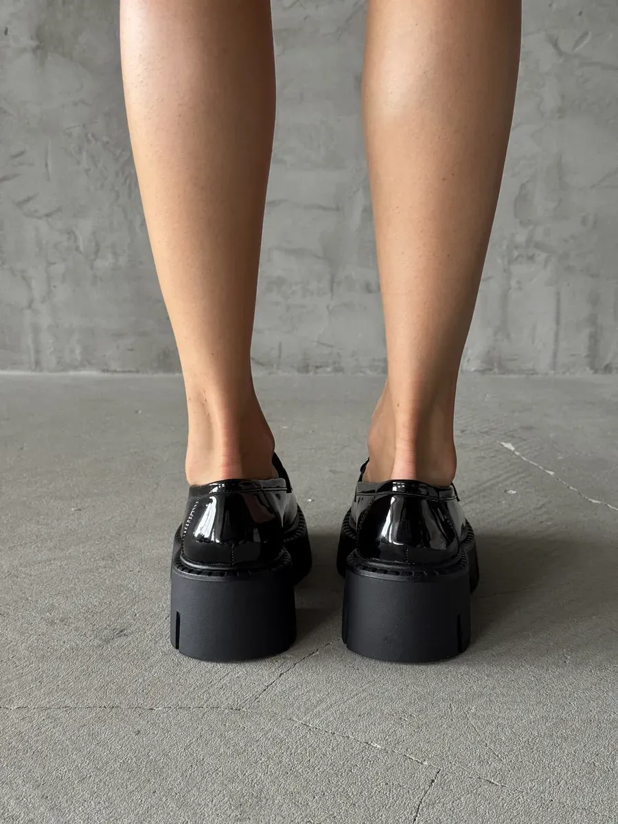 Лоферы на платформе высокой подошве