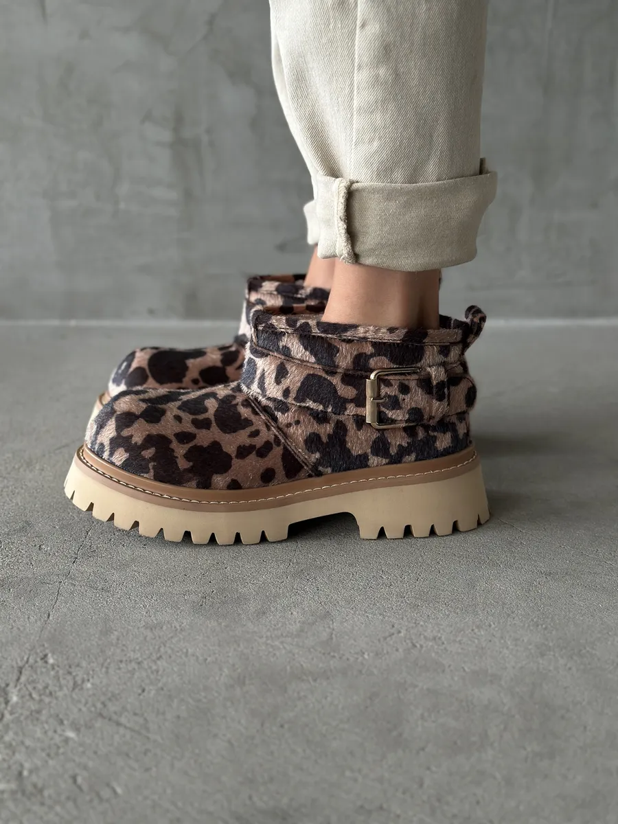 Ботинки женские экомех шерсть