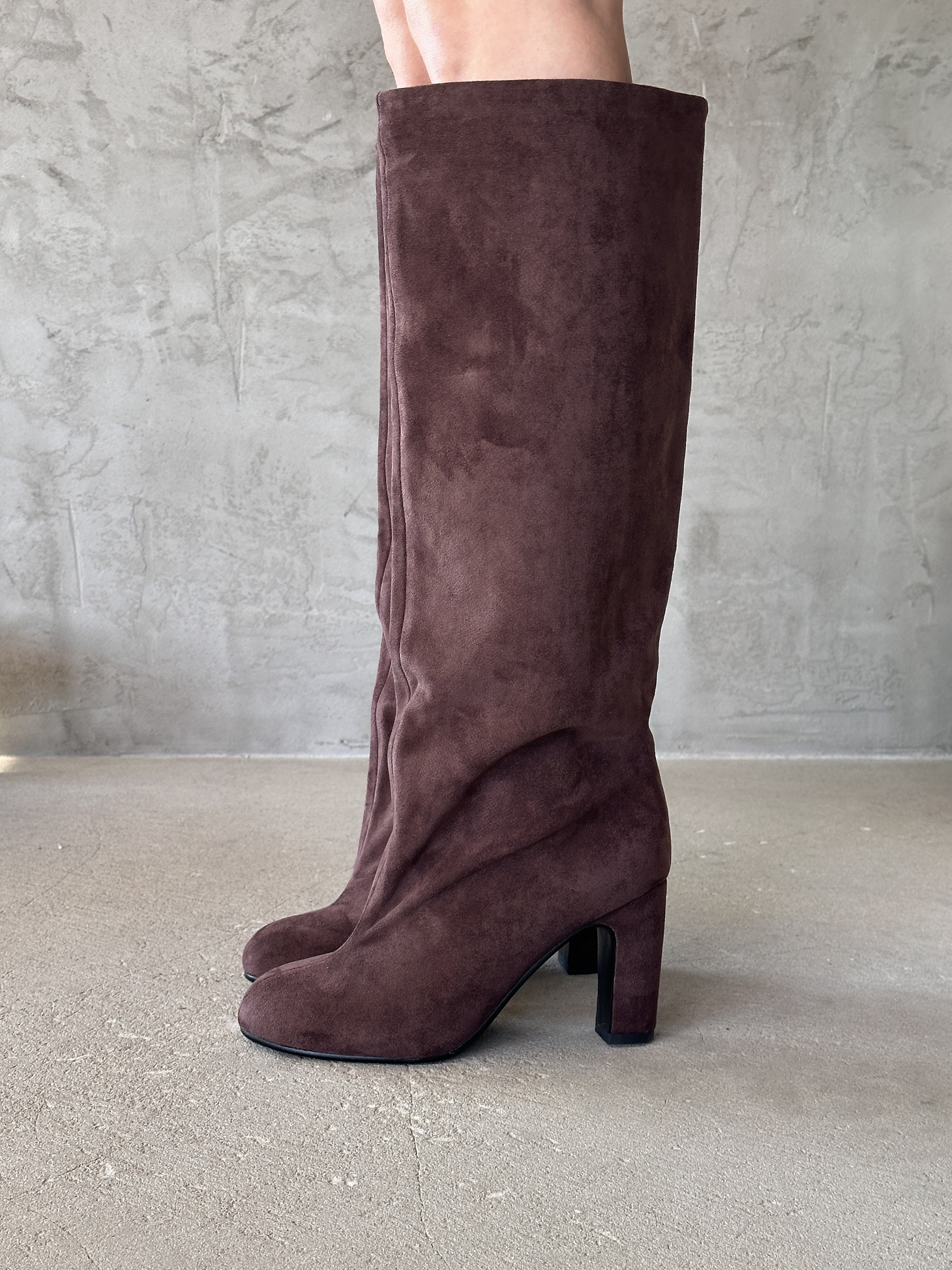 Сапоги женские экозамша