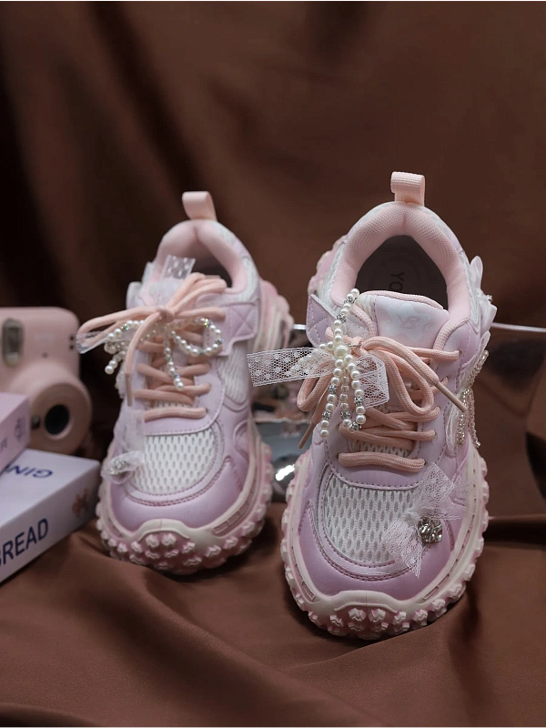 Демисезонные кроссовки детские на платформе