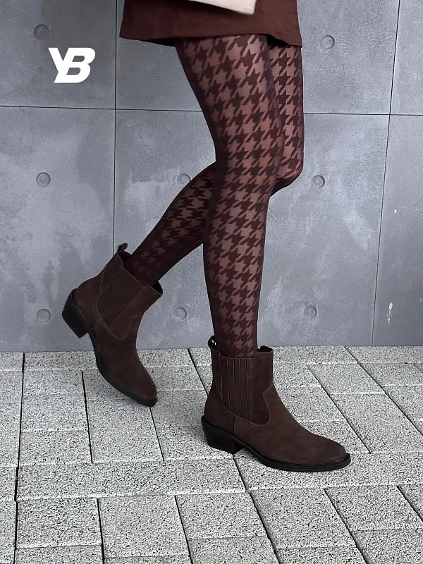 Казаки женские натуральная замша