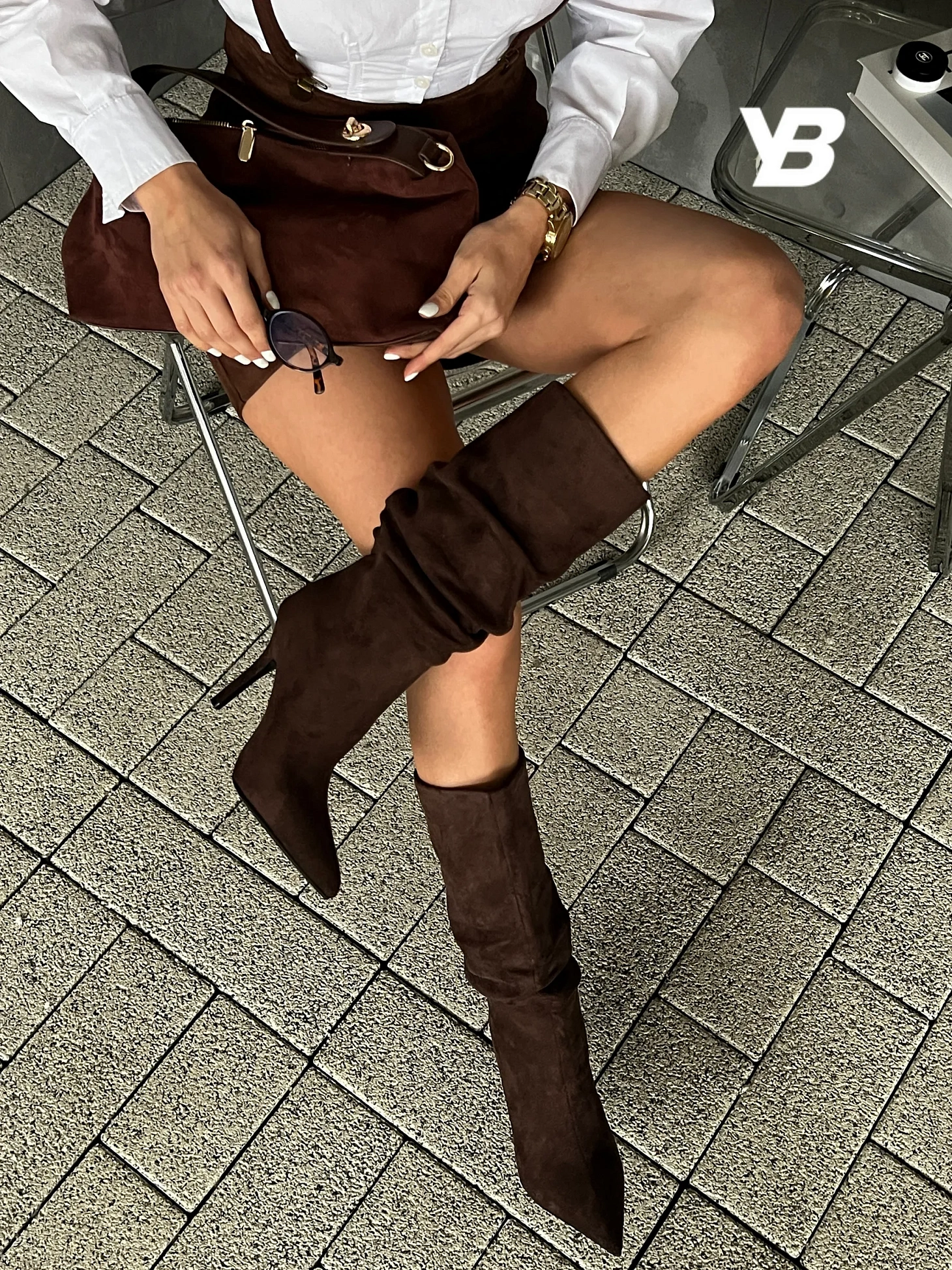 Сапоги женские демисезонные на каблуке весенние