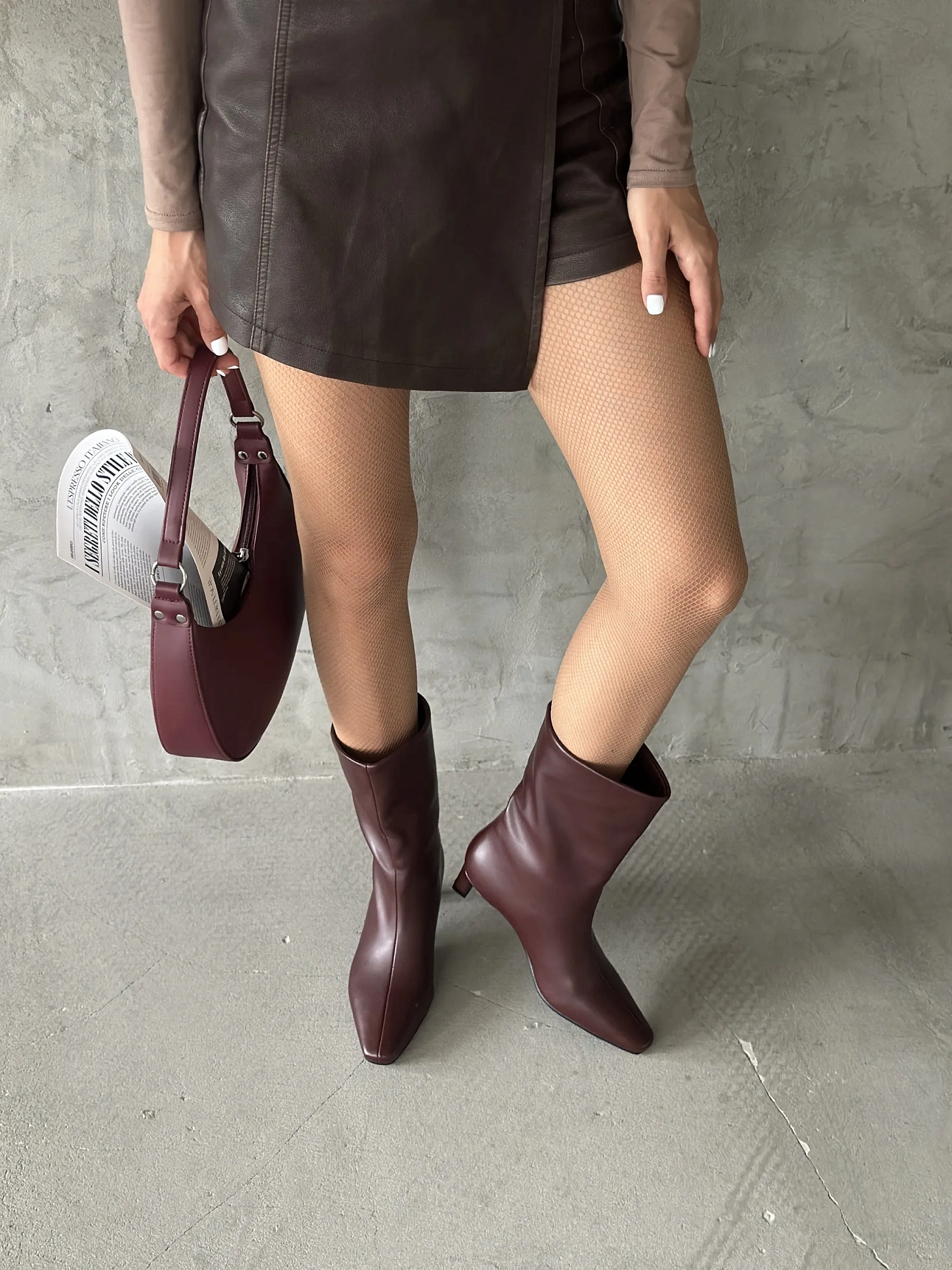 Ботильоны женские экокожа