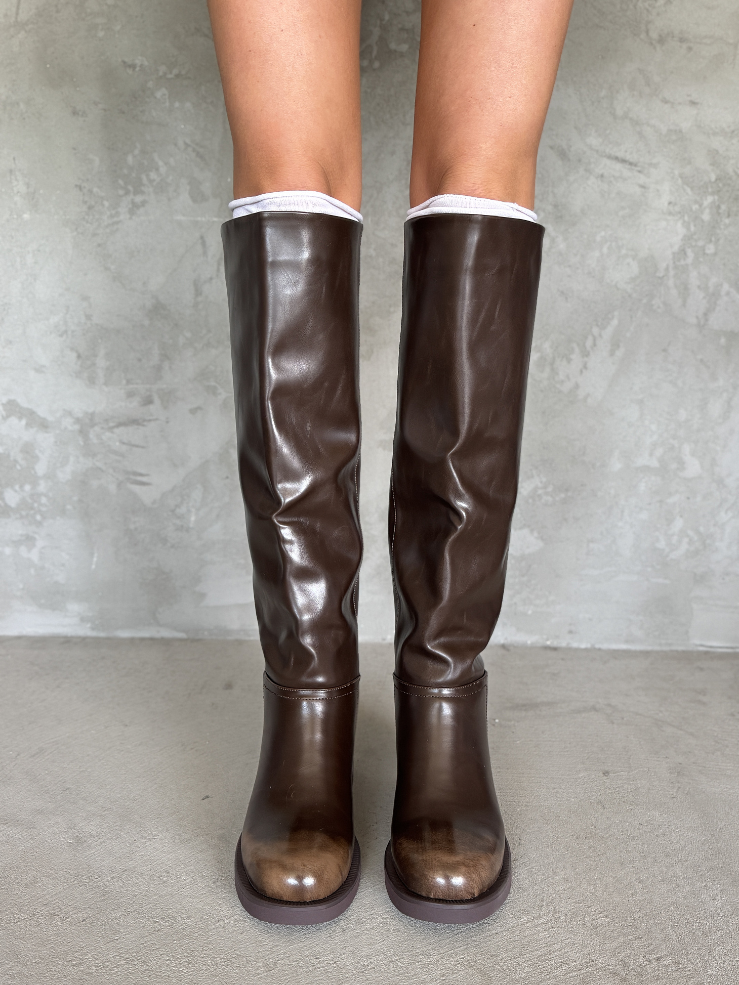 Сапоги женские экокожа шерсть