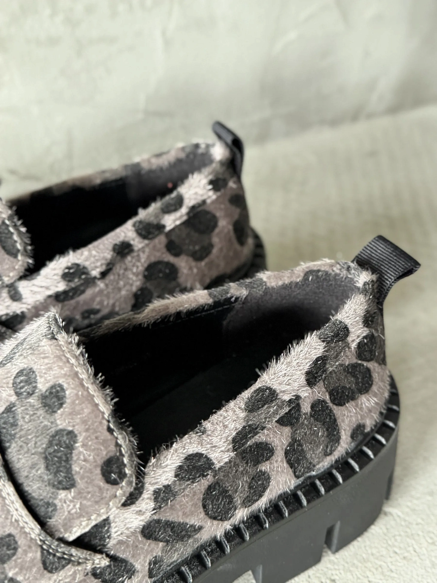 Лоферы на платформе высокой подошве