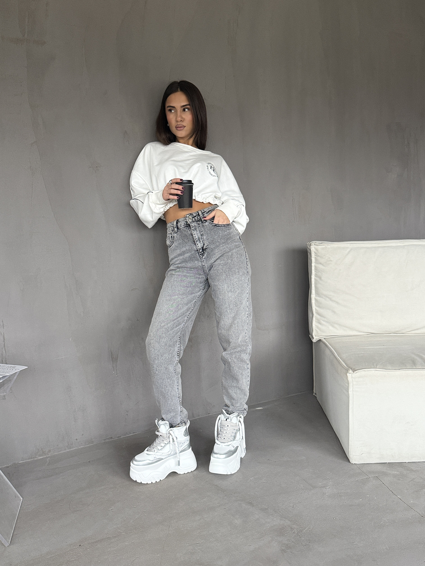 Ботинки женские экокожа