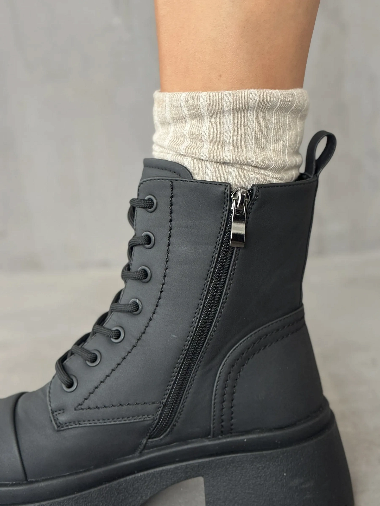 Ботинки женские экокожа