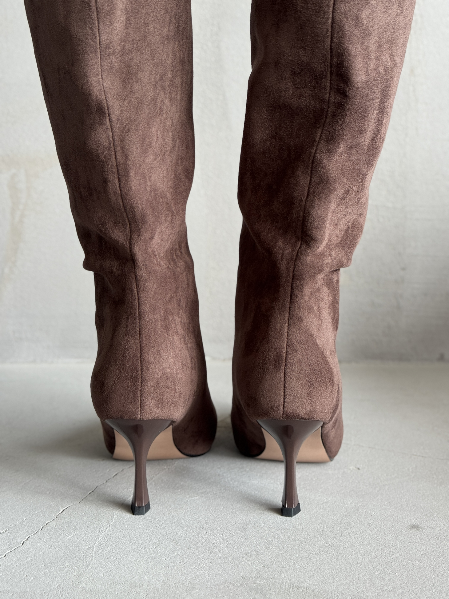 Сапоги женские экозамша