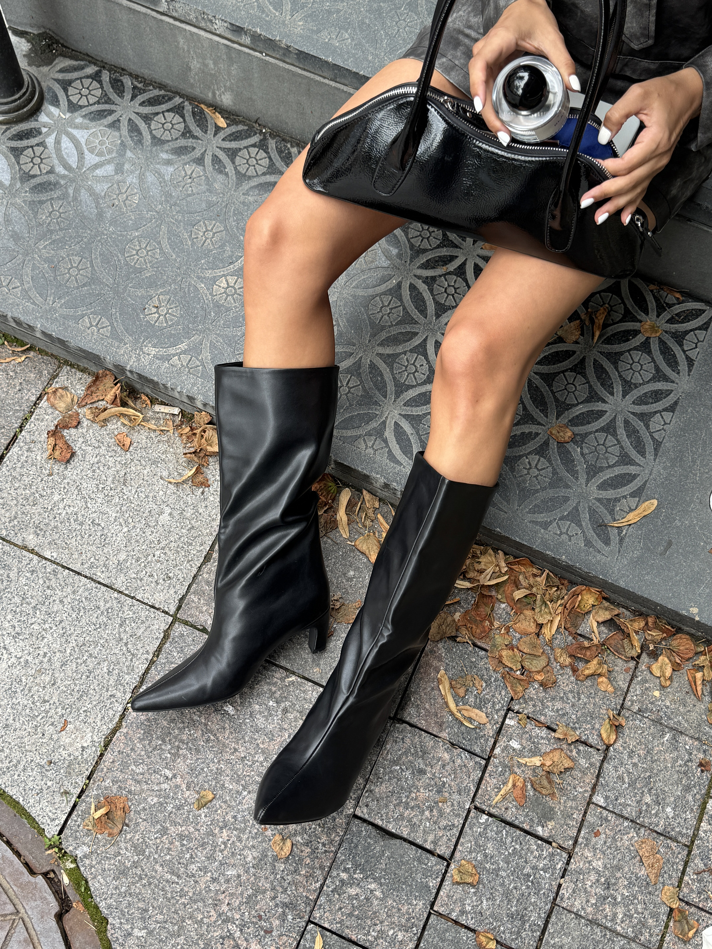 Сапоги женские экокожа