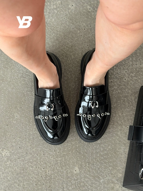 Лоферы на платформе высокой подошве