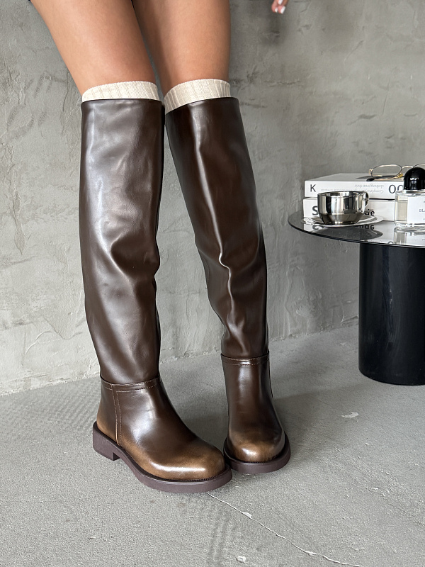 Сапоги женские экокожа