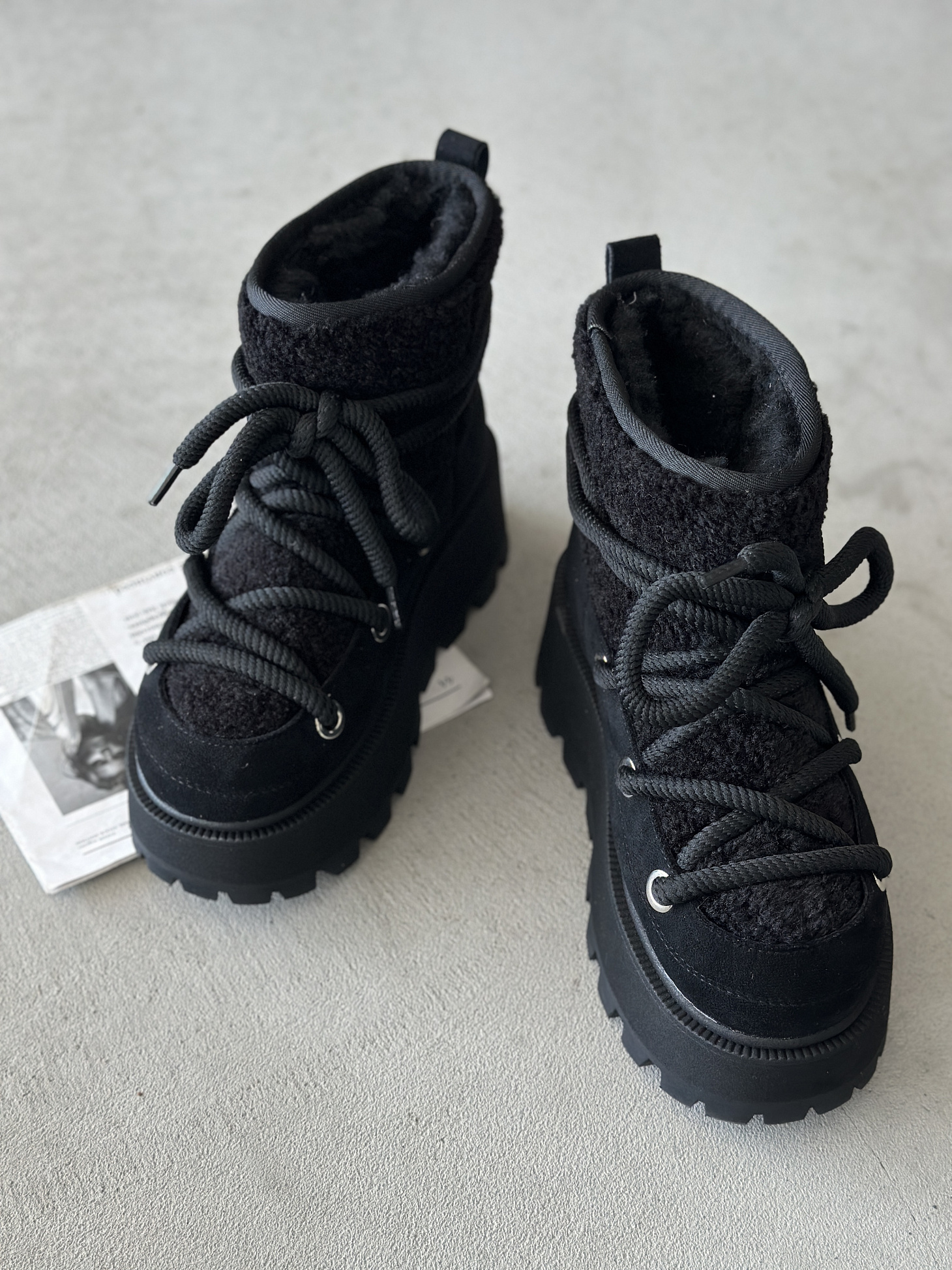 Угги женские экозамша шерсть