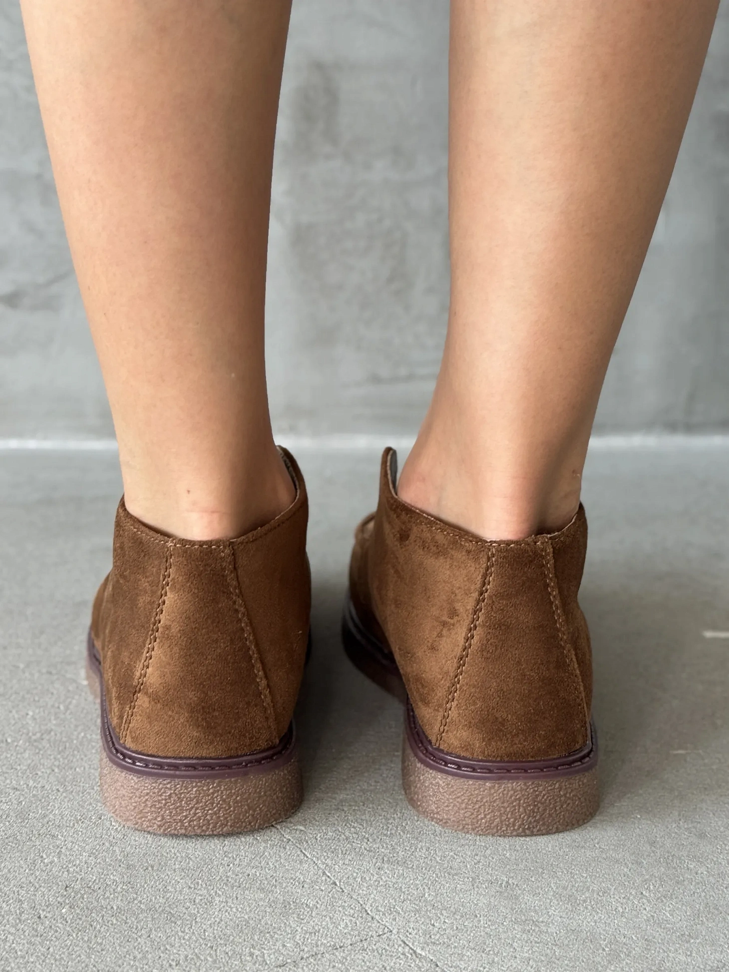 Ботинки женские экозамша