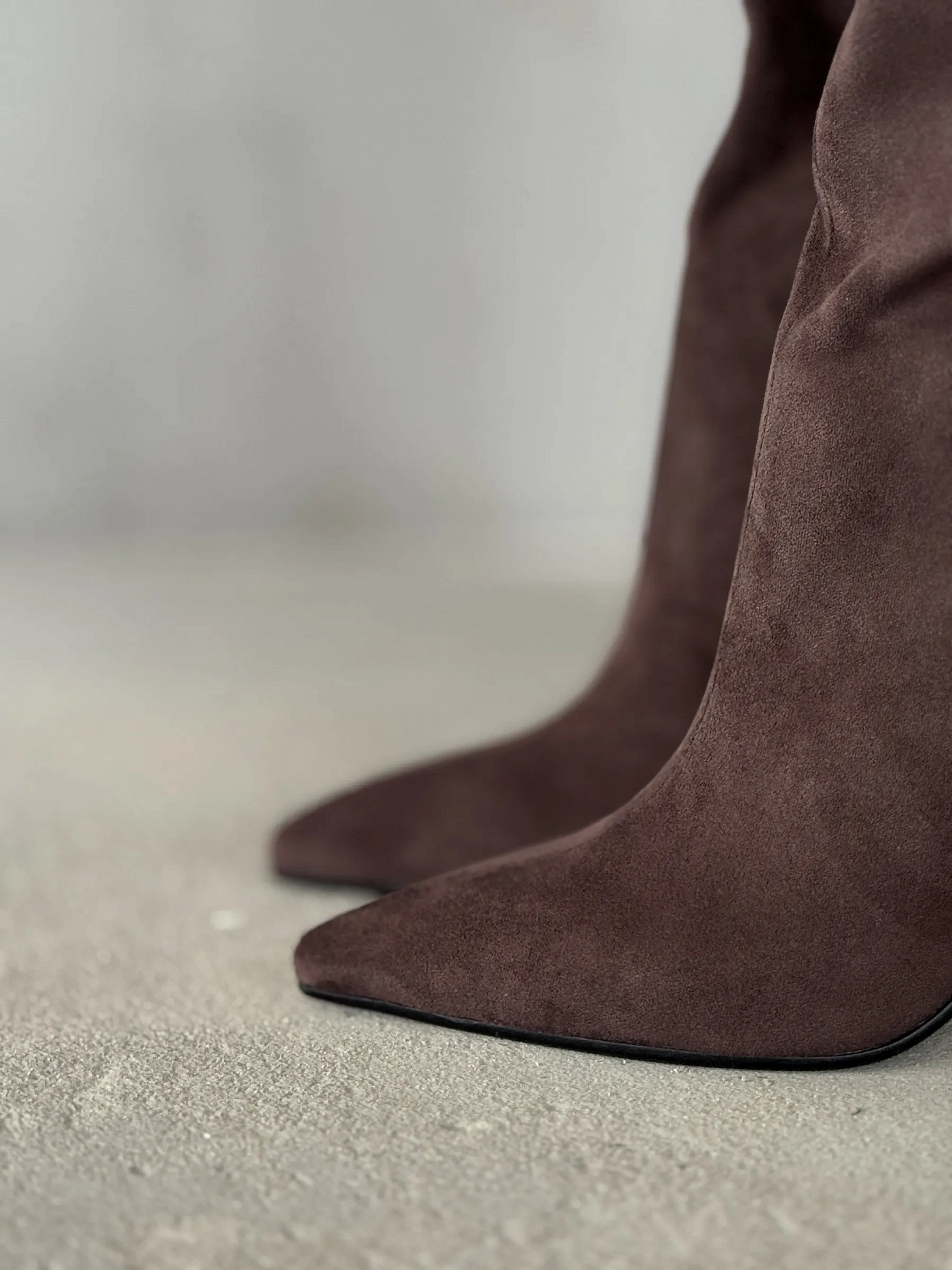 Сапоги женские экозамша