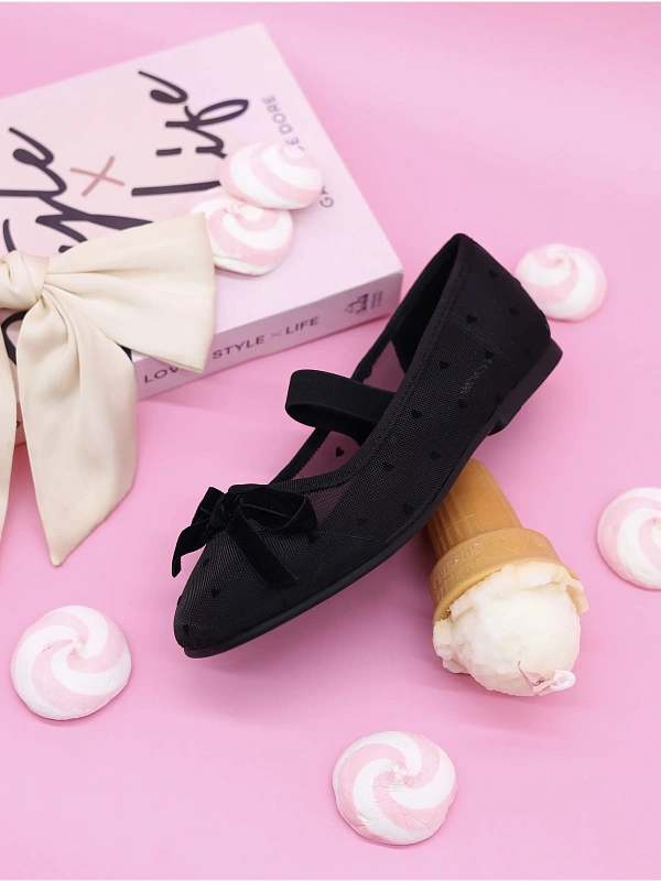 Балетки подростковые летние в сетку