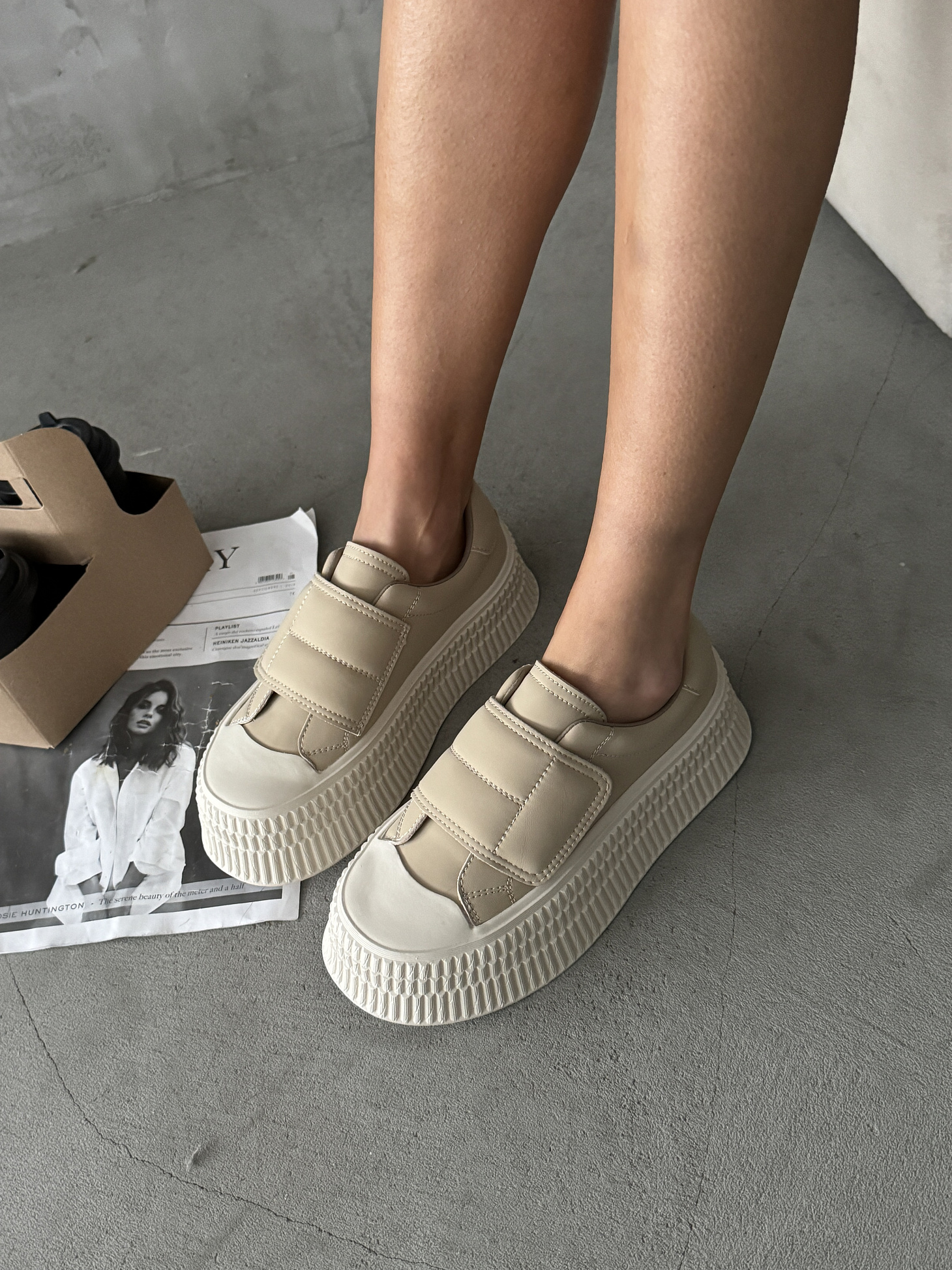 Кеды женские экокожа