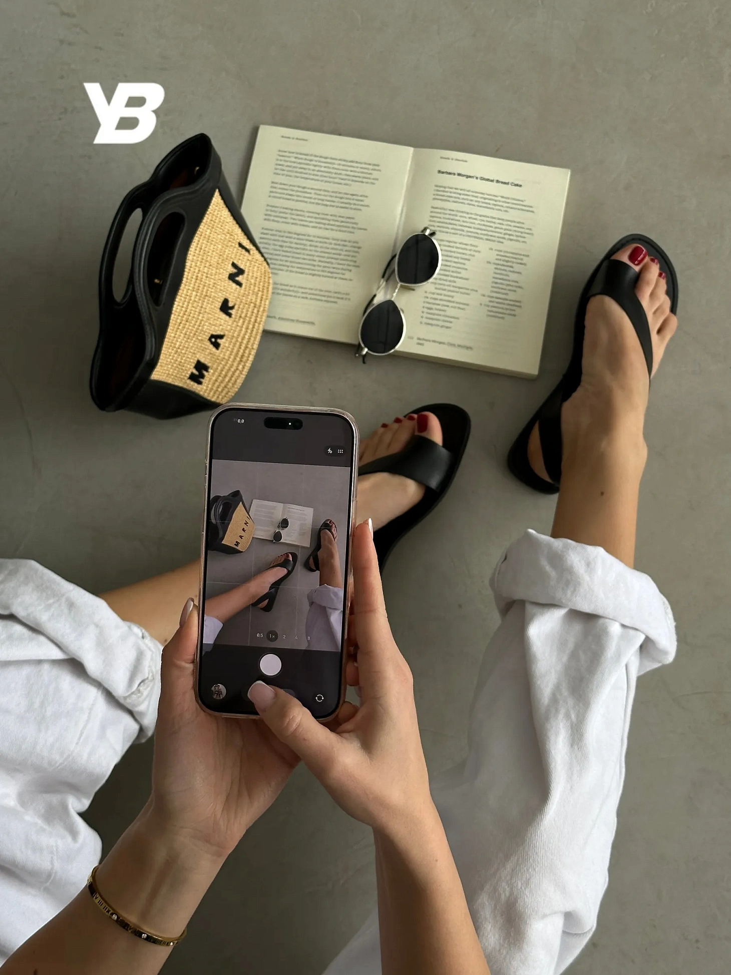 Летние босоножки женские на плоской подошве