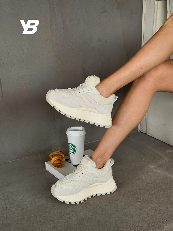 Кроссовки женские натуральная замша шерсть