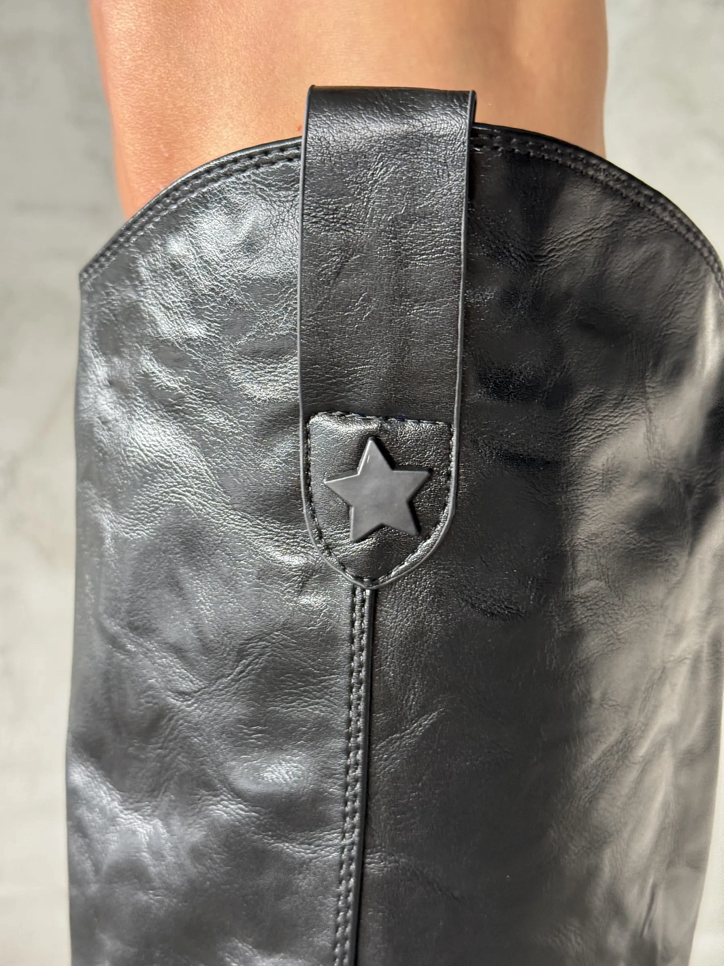 Сапоги казаки женские экокожа шерсть