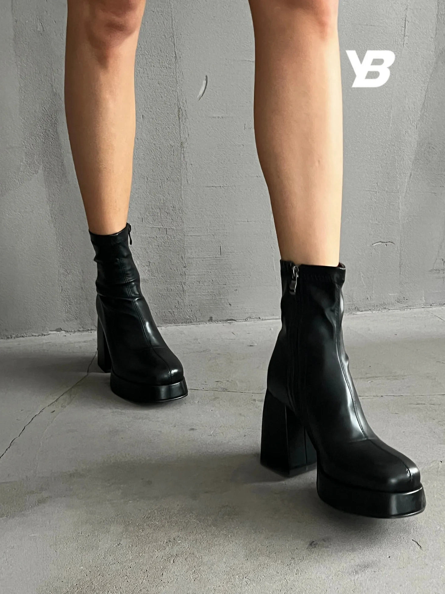 Демисезонные ботильоны на каблуке и платформе