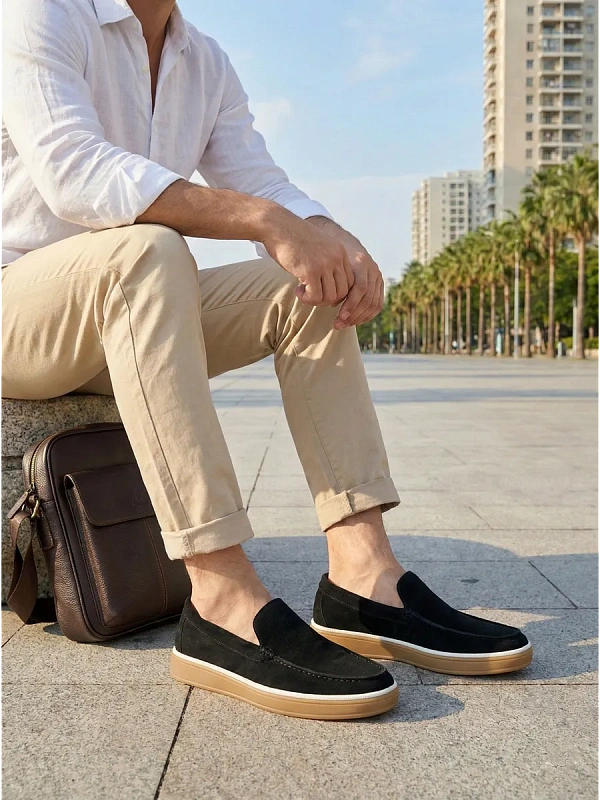 Лоферы на платформе высокой подошве