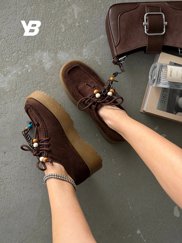 Лоферы на платформе высокой подошве