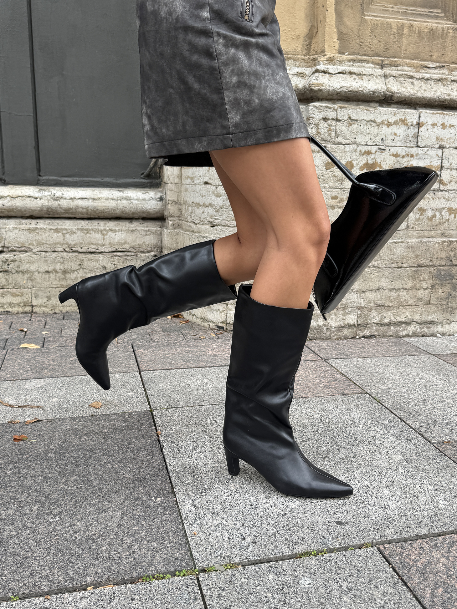 Сапоги женские экокожа