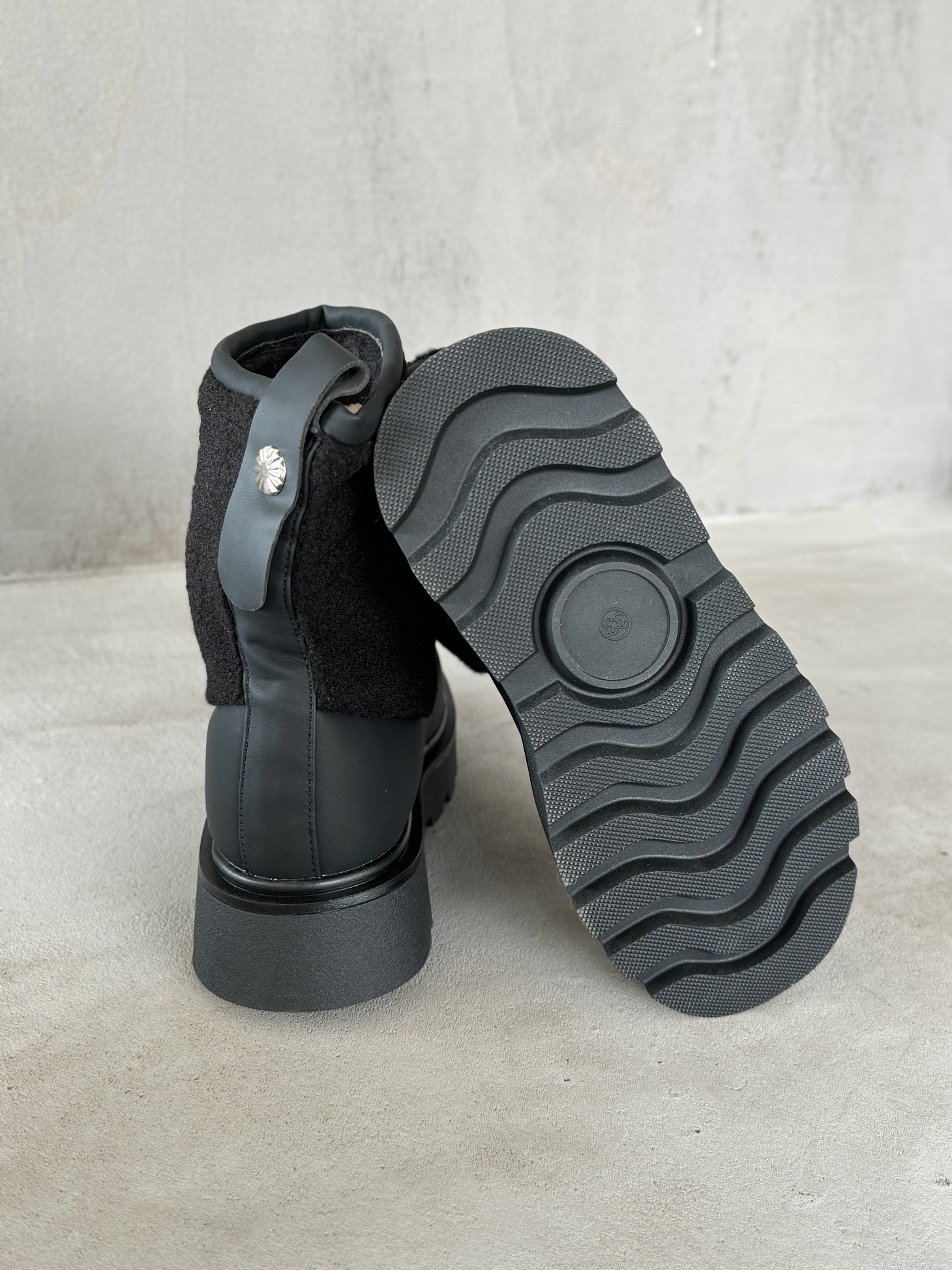 Ботинки детские экокожа шерсть