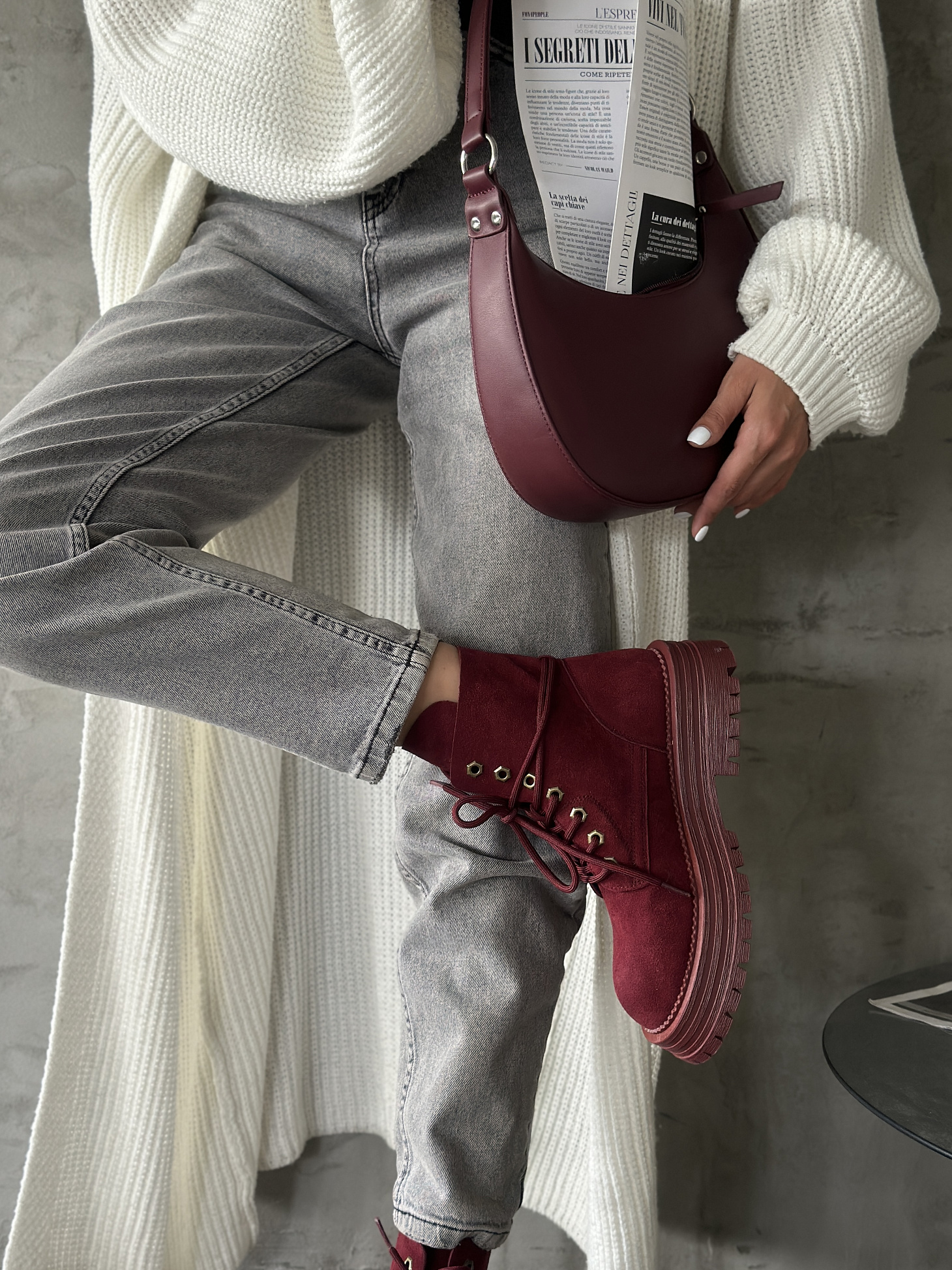 Ботинки женские натуральная замша