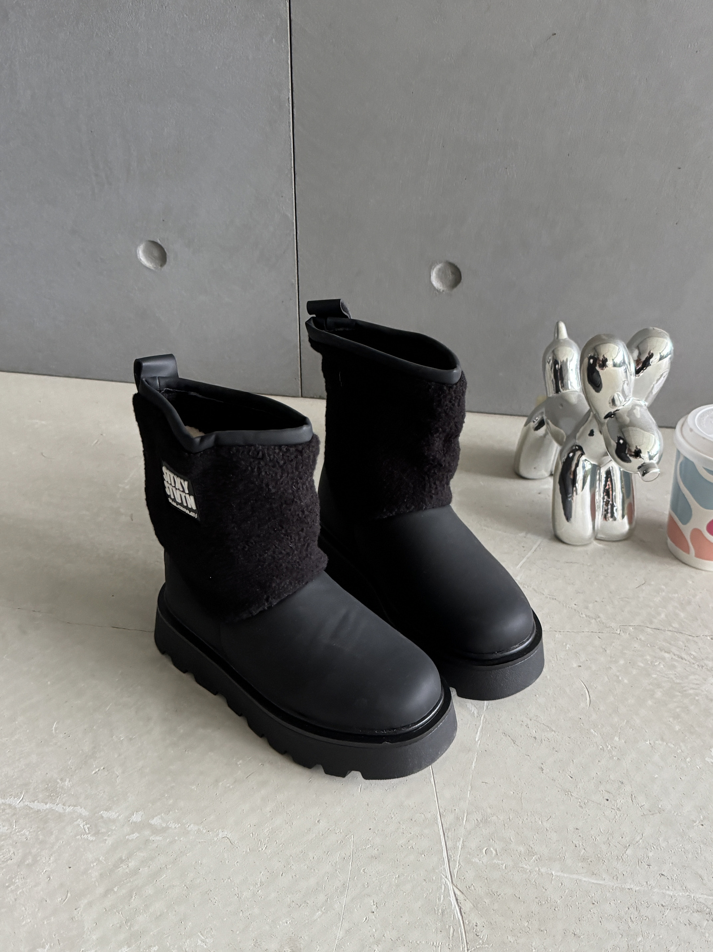 Ботинки детские экокожа шерсть