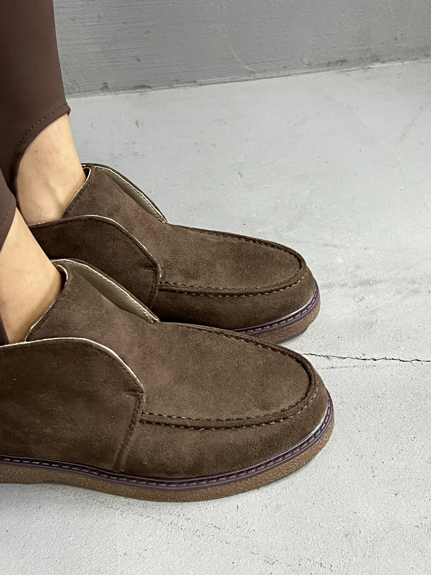 Ботинки женские экозамша