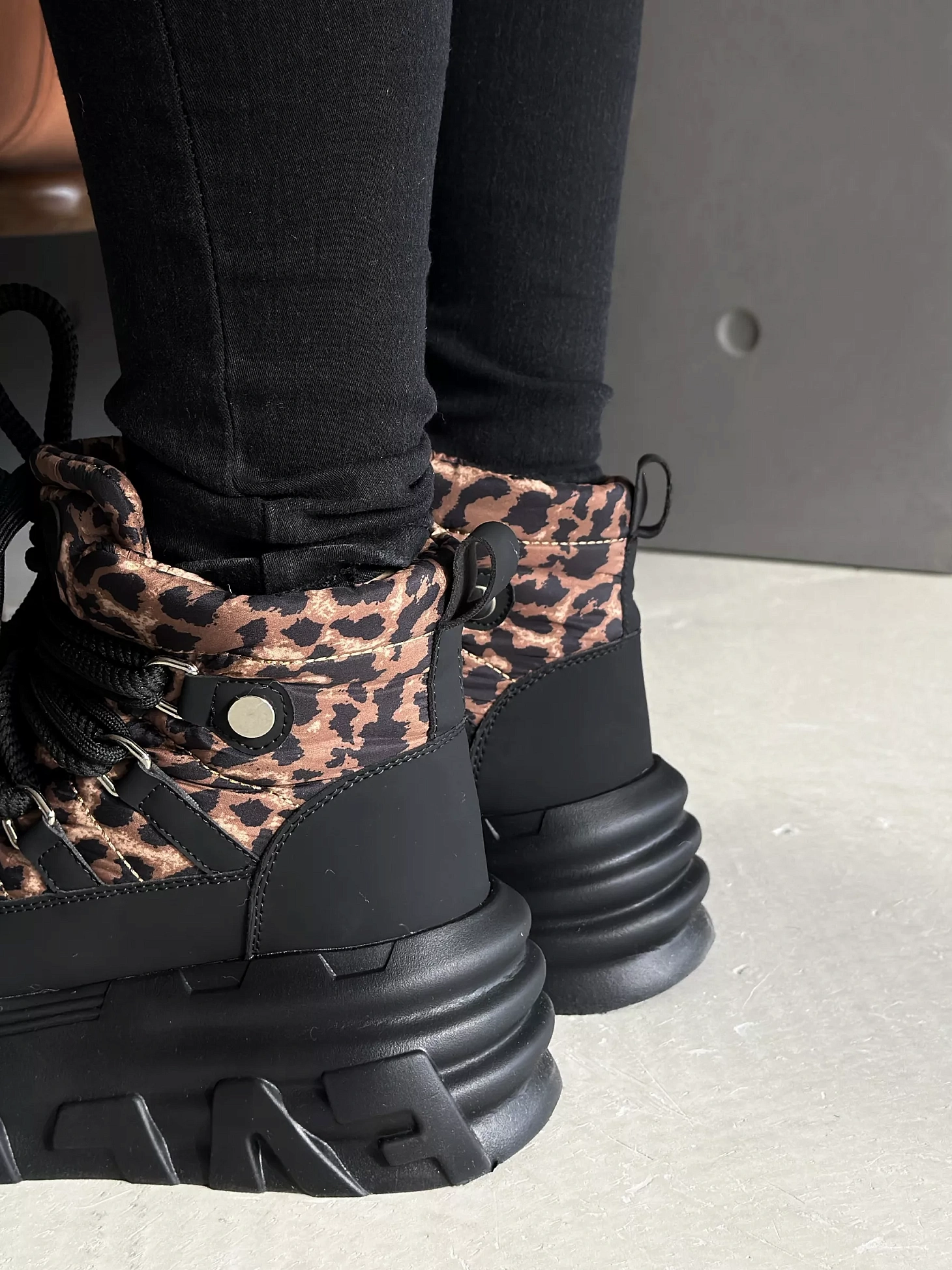 Дутики женские текстиль шерсть