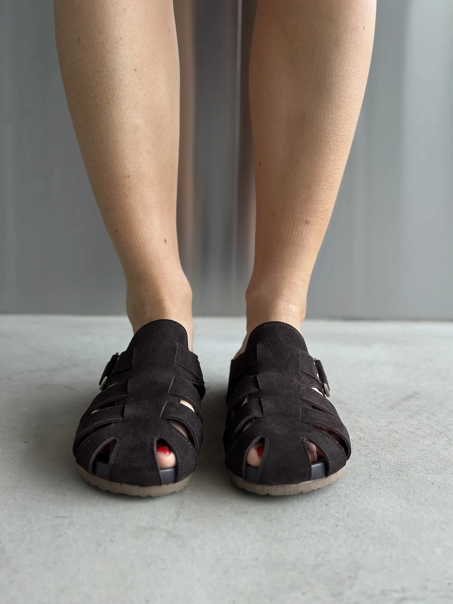 Летние сабо женские с закрытым носом